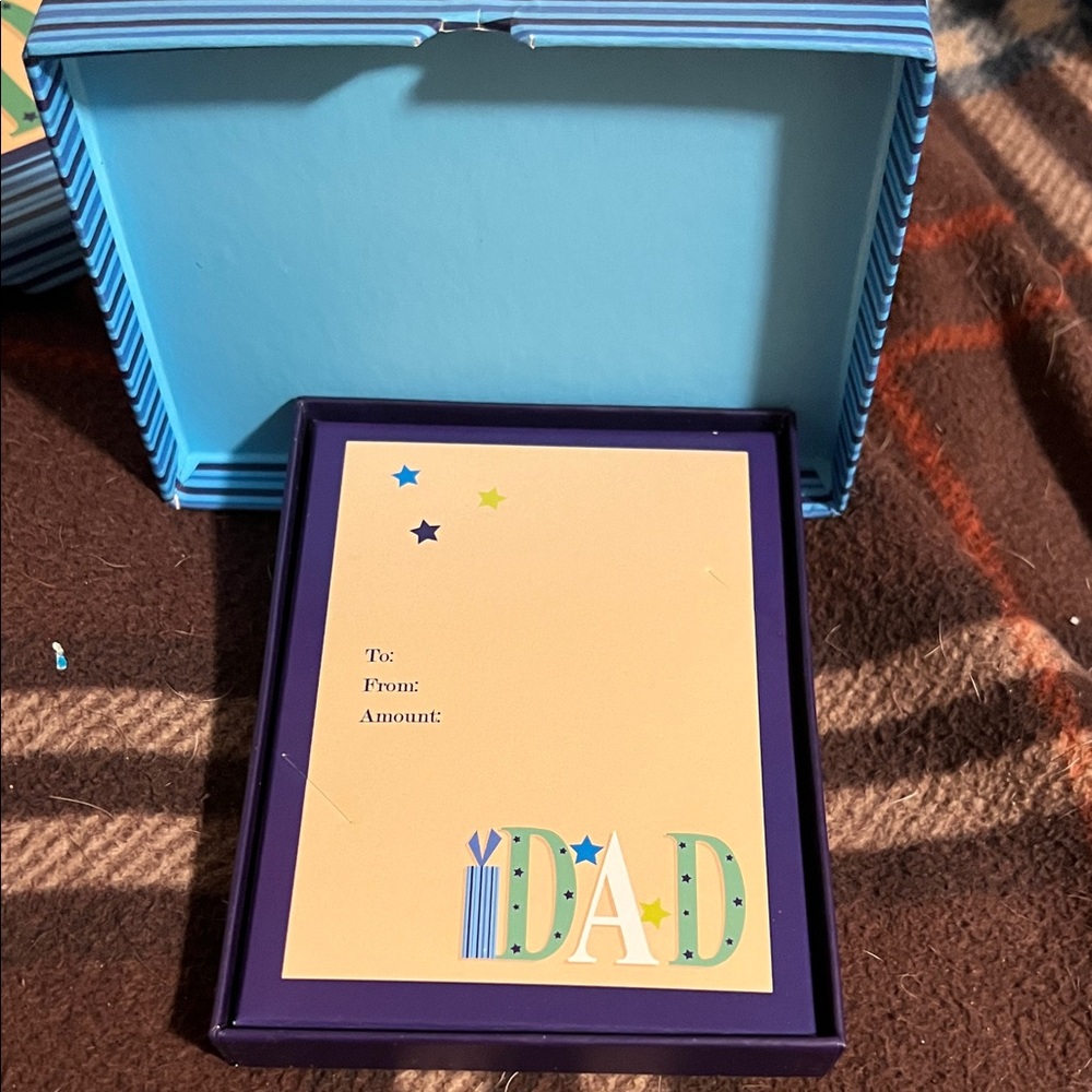 Striped Blue 'Dad' Gift Boxes - Picture 2 of 2